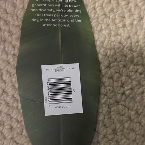 NWT FARM Rio Vibrant Red Midi Dress, M - Picture 4 of 7